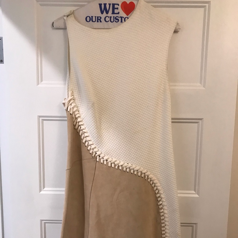 3.1 Phillip Lim Womens Asymmetrical Suede Dress